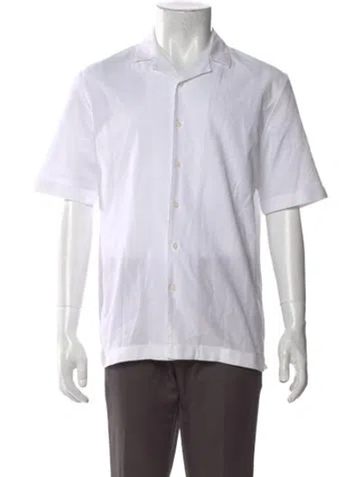Pre-owned Sunspel Short Sleeve Shirt In White