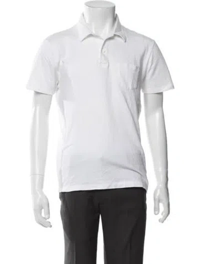 Pre-owned Sunspel Short Sleeve Shirt In White