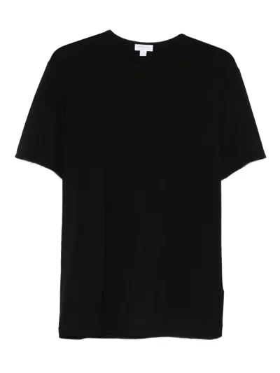 Sunspel Short-sleeve T-shirt In Black