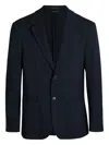 Sunspel Single-breasted Blazer In Blue