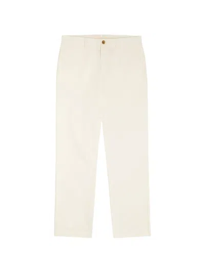 Sunspel Straight-leg Twill Trousers In Neutral