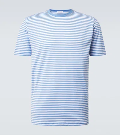 Sunspel Striped Cotton T-shirt In Multi
