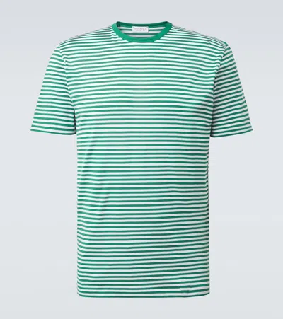 Sunspel Striped Cotton T-shirt In Multi