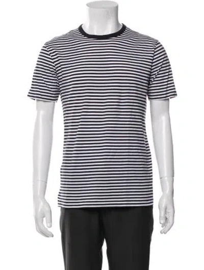 Pre-owned Sunspel Striped Crew Neck T-shirt
