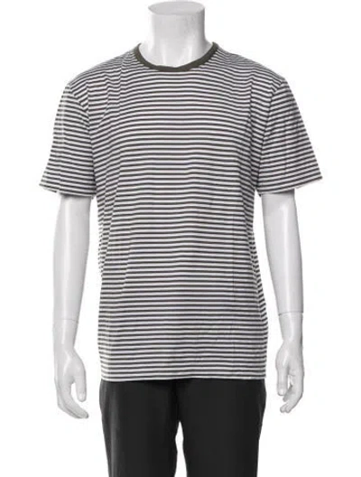 Pre-owned Sunspel Striped Crew Neck T-shirt In Multi