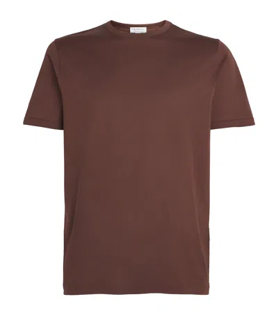 Sunspel Supima Cotton Classic T-shirt In Brown
