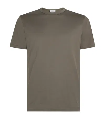 Sunspel Supima Cotton Classic T-shirt In Green