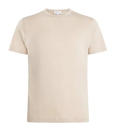 Sunspel Supima Cotton Classic T-shirt In Neutral