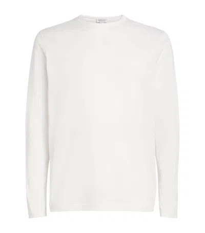 Sunspel Supima Cotton Classic T-shirt In White