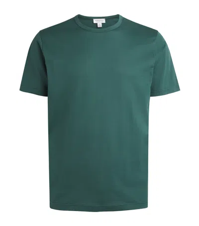 Sunspel Supima Cotton Classic T-shirt In Green