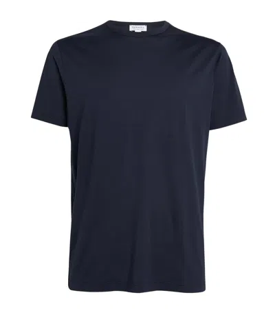 Sunspel Supima Cotton Classic T-shirt In Navy