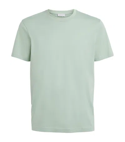 Sunspel Supima Cotton Riviera T-shirt In Green