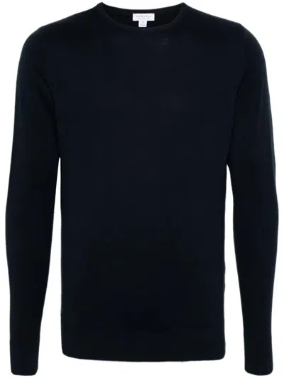 Sunspel Sweater In Black