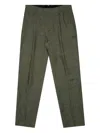 Sunspel Tailored Linen Trousers In Green