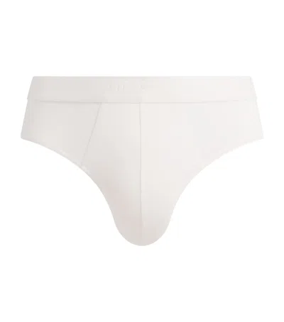 Sunspel Tencel-blend Stretch Briefs In Neutral