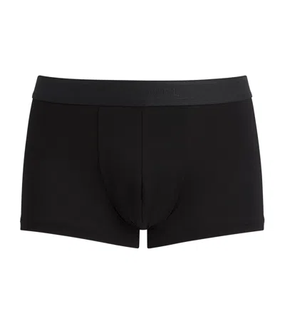Sunspel Tencel-blend Stretch Trunks In Black