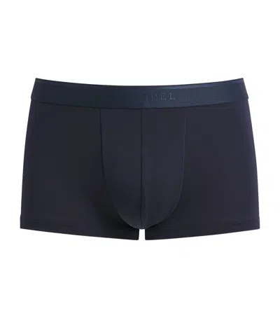 Sunspel Tencel-blend Stretch Trunks In Blue