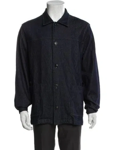 Pre-owned Sunspel Trucker Jacket In Neutral