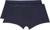Sunspel Two-pack Navy Twin Boxers In Navy
