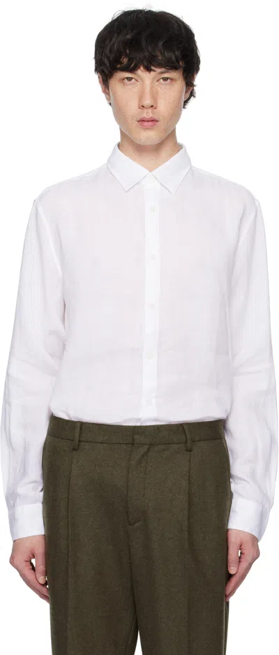 Sunspel White Linen Shirt