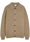 Sunspel Buttoned-collared Jacket In Brown