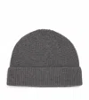 Sunspel Wool-cashmere Waffle Beanie In Grey