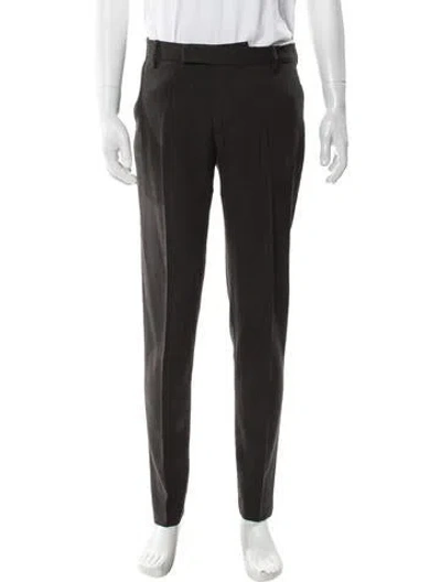 Pre-owned Sunspel Wool Dress Pants In Brown