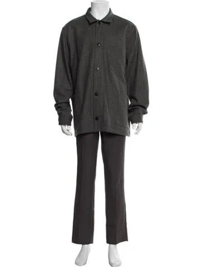 Pre-owned Sunspel Wool Jacket In Gray
