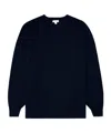 Sunspel Wool Round-neck Sweater In Black
