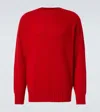Sunspel Wool Sweater In Red
