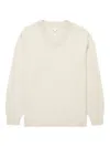Sunspel Wool V-neck Sweater In Neutral