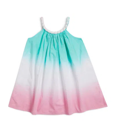 Sunuva Kids' Cotton Beaded Ombré Dress (1-14 Years) In Multi
