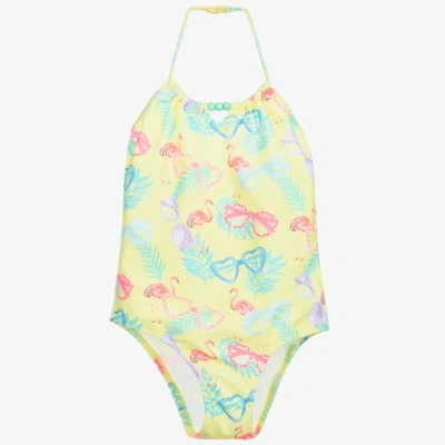 Sunuva Babies' Girls Yellow Swimsuit (upf50+)