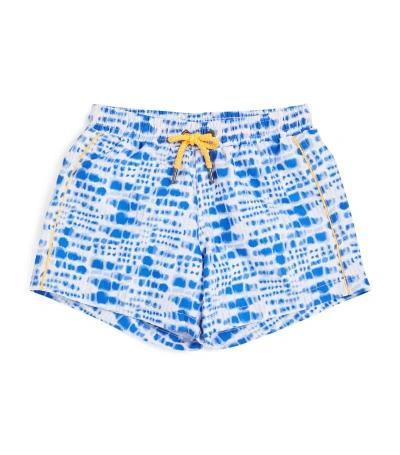 Sunuva Kids' Tie-dye Swim Shorts (1-14 Years) In Blue