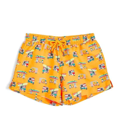 Sunuva Kids' Tuk-tuk Swim Shorts (1-14 Years) In Orange