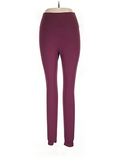 Pre-owned Sunzel Active Pants In Burgundy