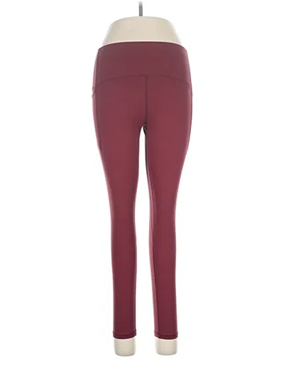 Pre-owned Sunzel Active Pants In Burgundy