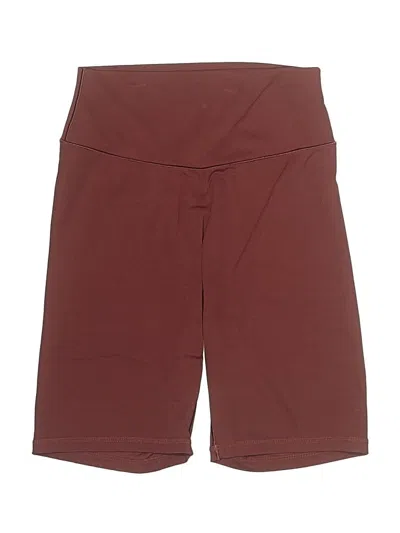 Pre-owned Sunzel Athletic Shorts In Burgundy