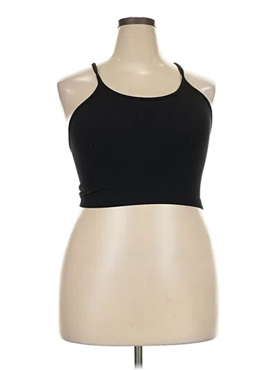 Pre-owned Sunzel Sleeveless Top Black Halter Neckline Tops