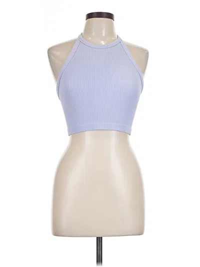 Pre-owned Sunzel Tank Top Blue Halter Neckline Tops