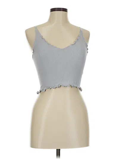 Pre-owned Sunzel Tank Top Gray Sweetheart Neckline Tops