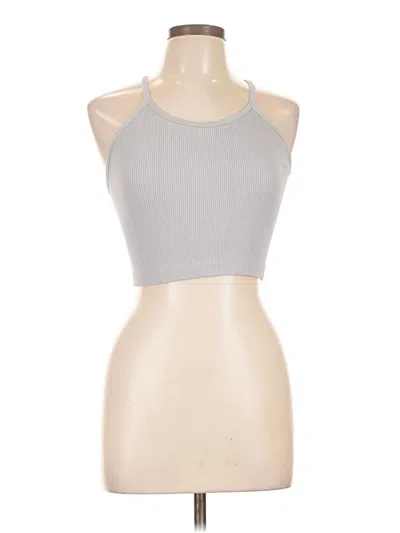 Pre-owned Sunzel Tank Top Silver Halter Neckline Tops