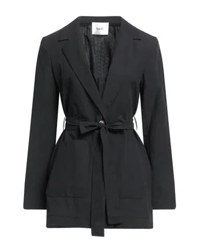 Suoli Woman Blazer Black Size 6 Cotton, Hemp
