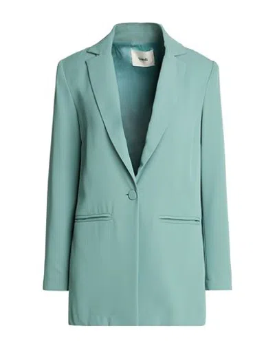 Suoli Woman Blazer Sky Blue Size 4 Polyester, Elastane