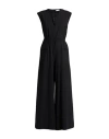 Suoli Woman Jumpsuit Black Size 6 Polyester, Virgin Wool, Elastane