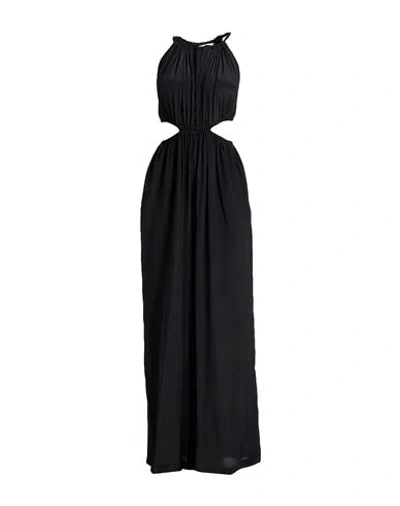 Suoli Woman Jumpsuit Black Size 8 Acetate, Silk