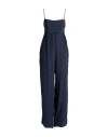 Suoli Woman Jumpsuit Navy Size 10 Acetate, Silk