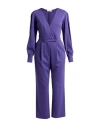 Suoli Woman Jumpsuit Purple Size 2 Viscose, Polyamide, Elastane