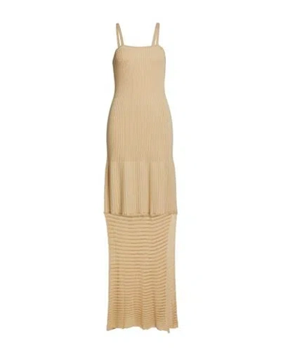 Suoli Woman Maxi Dress Beige Size 4 Cotton