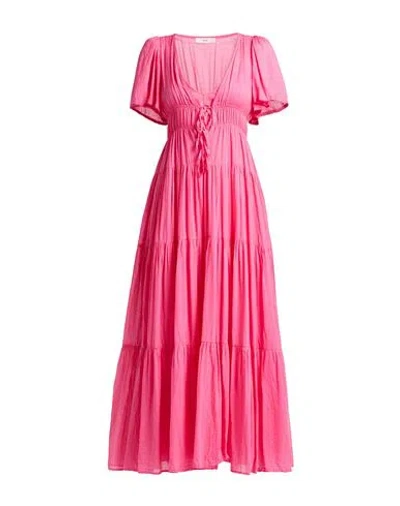 Suoli Woman Maxi Dress Fuchsia Size 2 Cotton In Pink